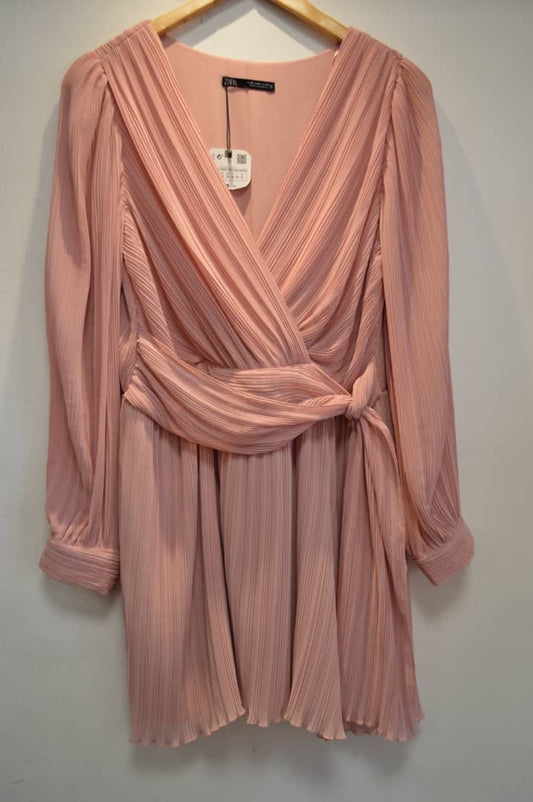 micro pleat occasion dress