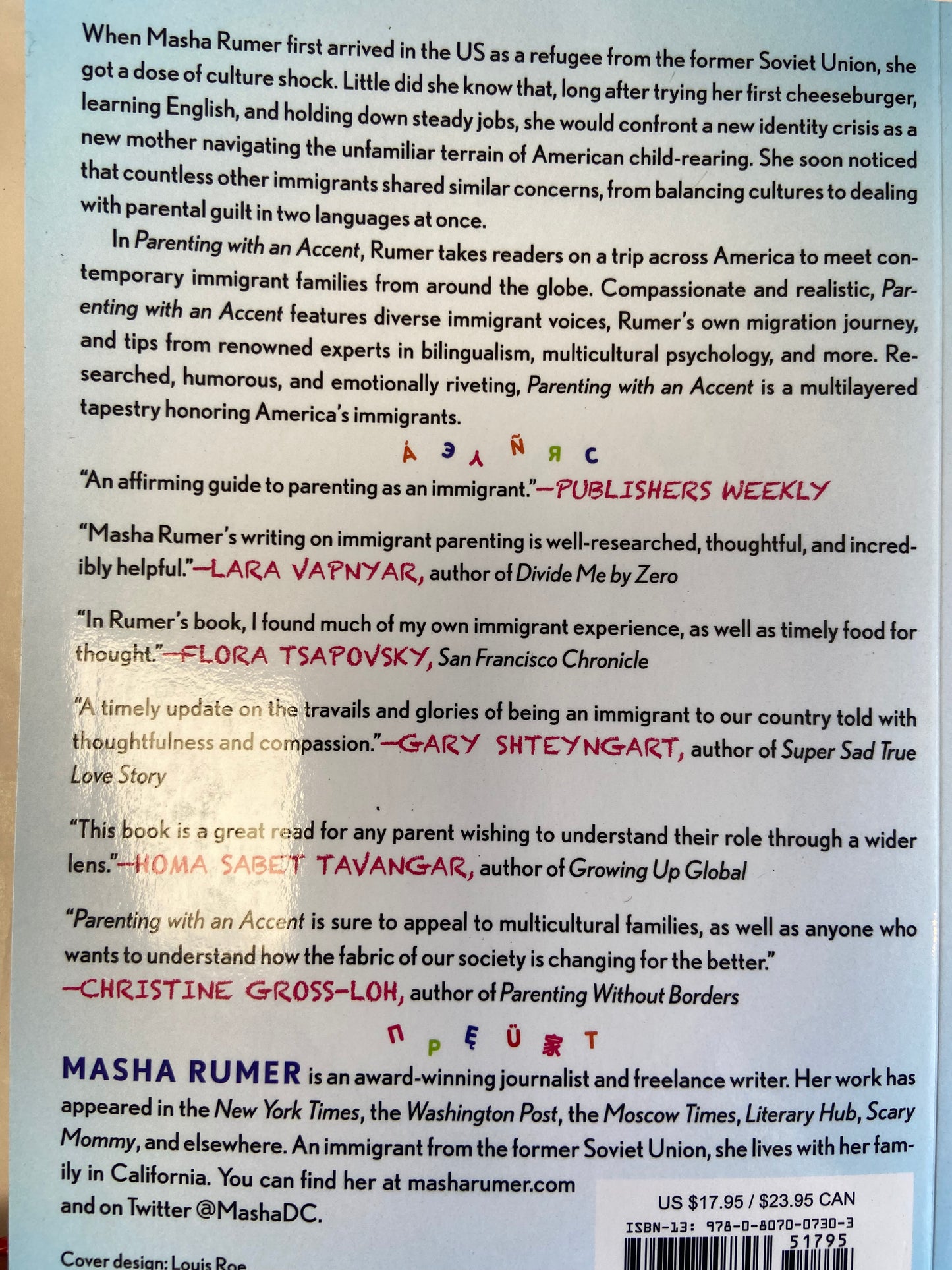 parenting with an accent: how immigrants honour their heritage, navigate setbacks, and chart new paths for their children, 213 Pages