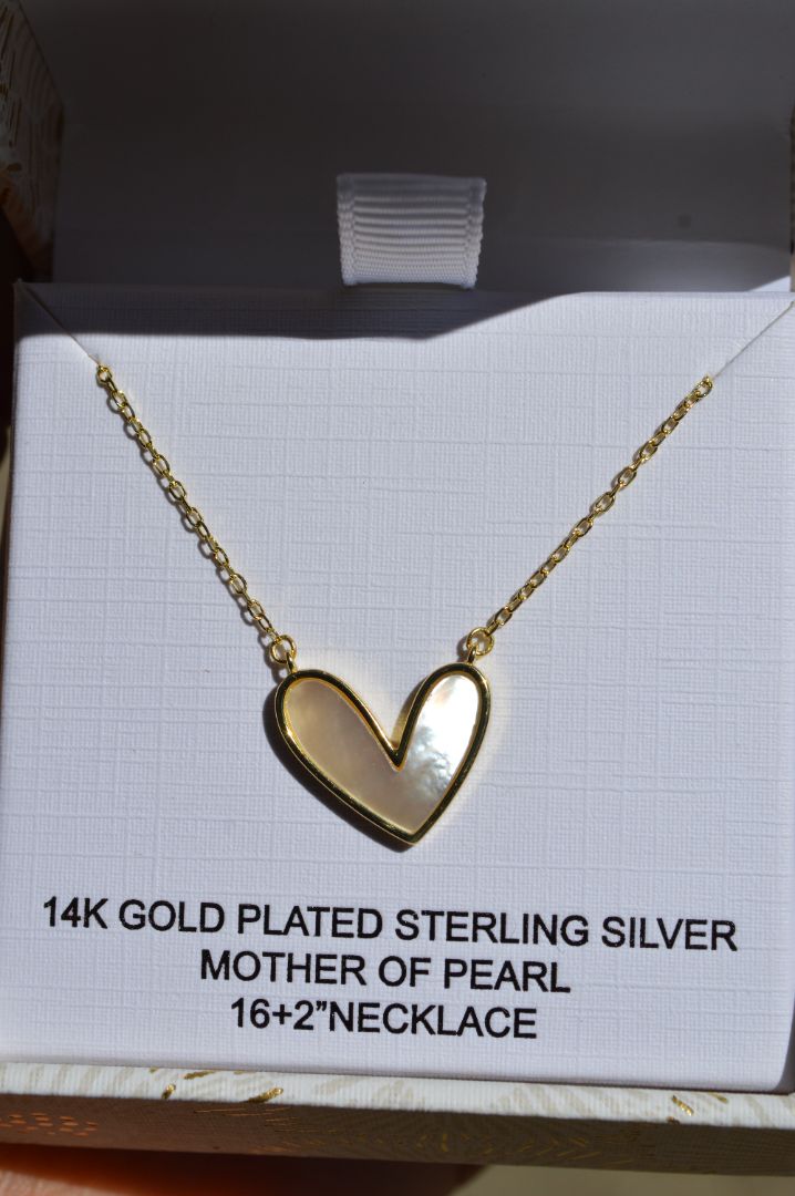 mop heart necklace