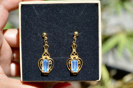 fantasy cut scandi vintage earrings