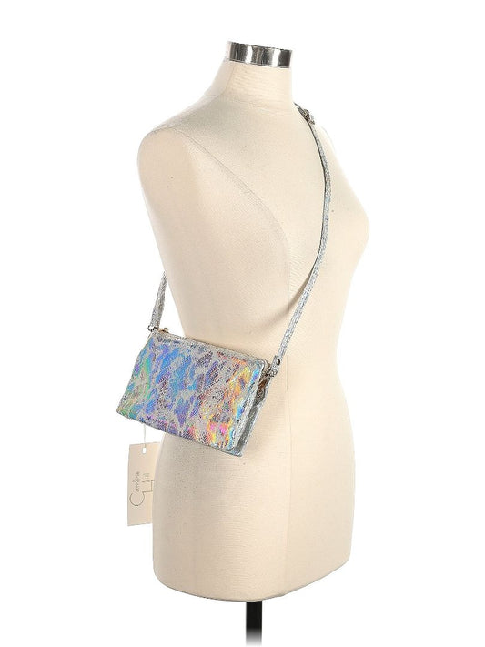metallic animal print crossbody