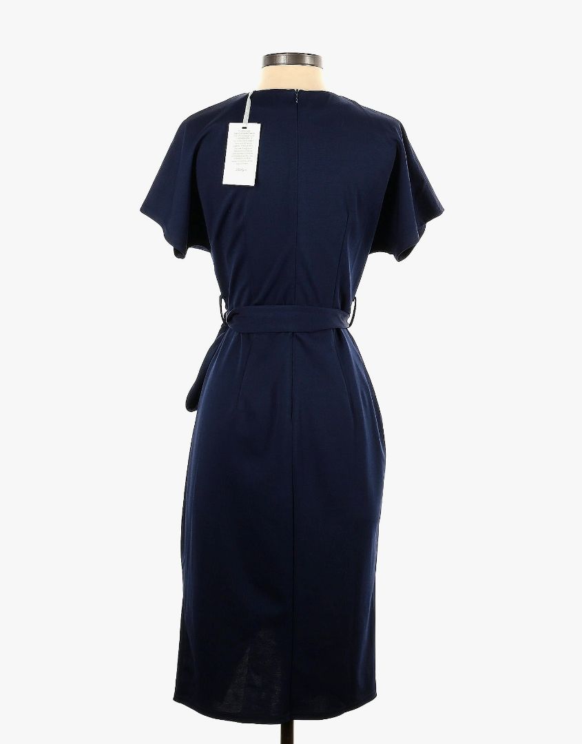 belted stretch occasion dress