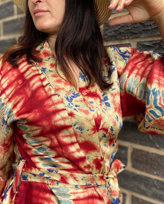 Multi Alatu Sauki adire kimono, To fit