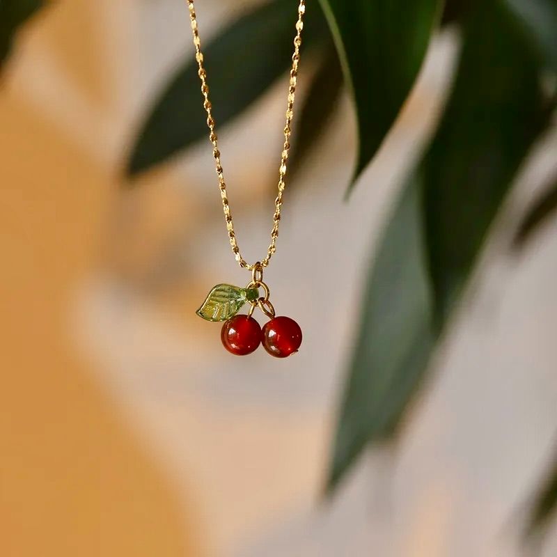 STL Retro Cherry Necklace