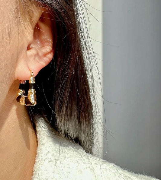 retro enamel hoops