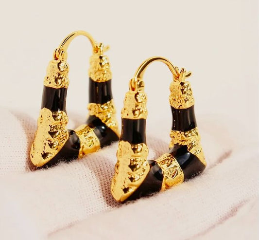 retro enamel hoops