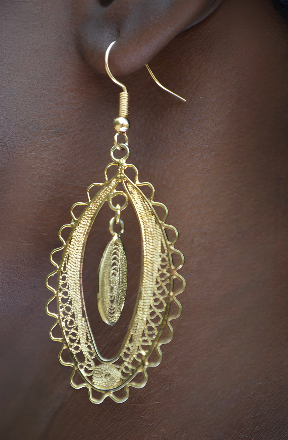 vintage filigree earrings