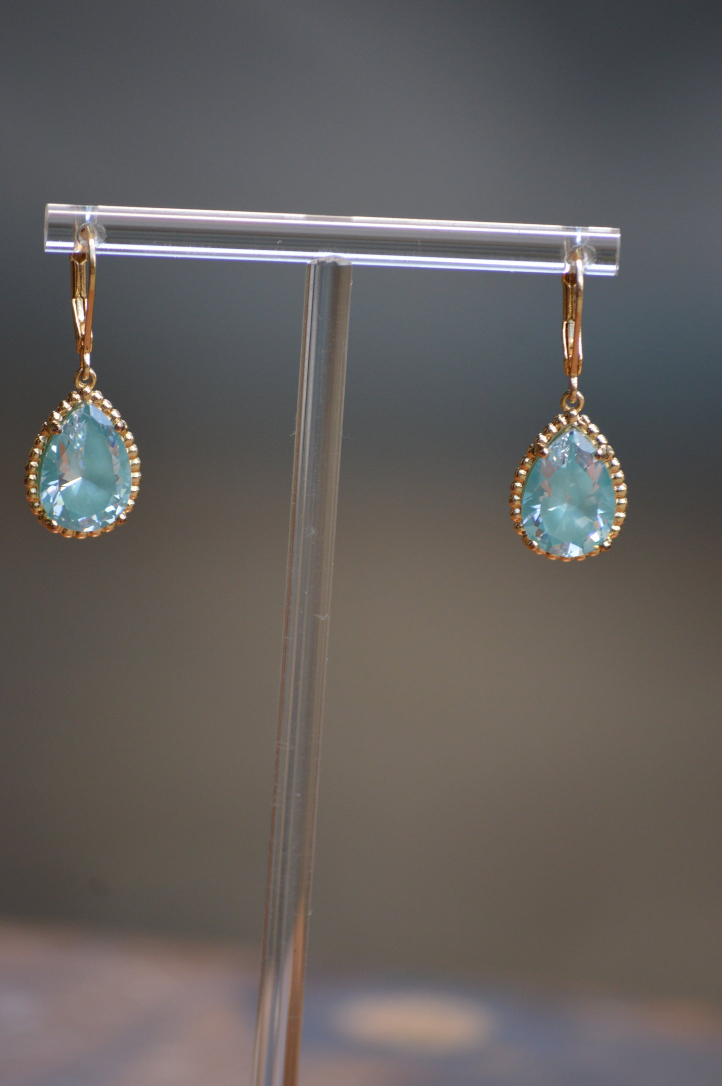 teardrop turquoise earrings