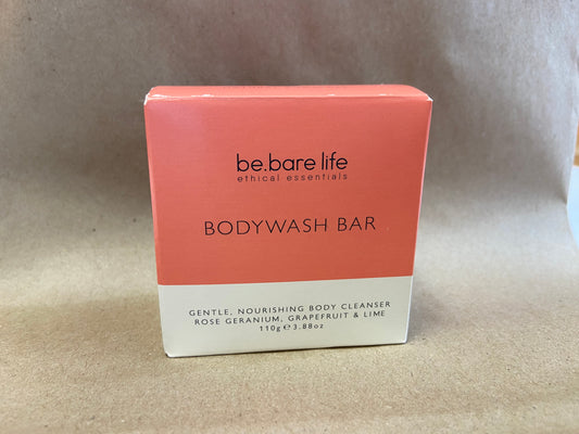 natural be.bare life bodywash  bar, 110g