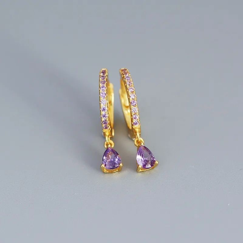 SIL - Sterling Silver Rhinestones Earrings