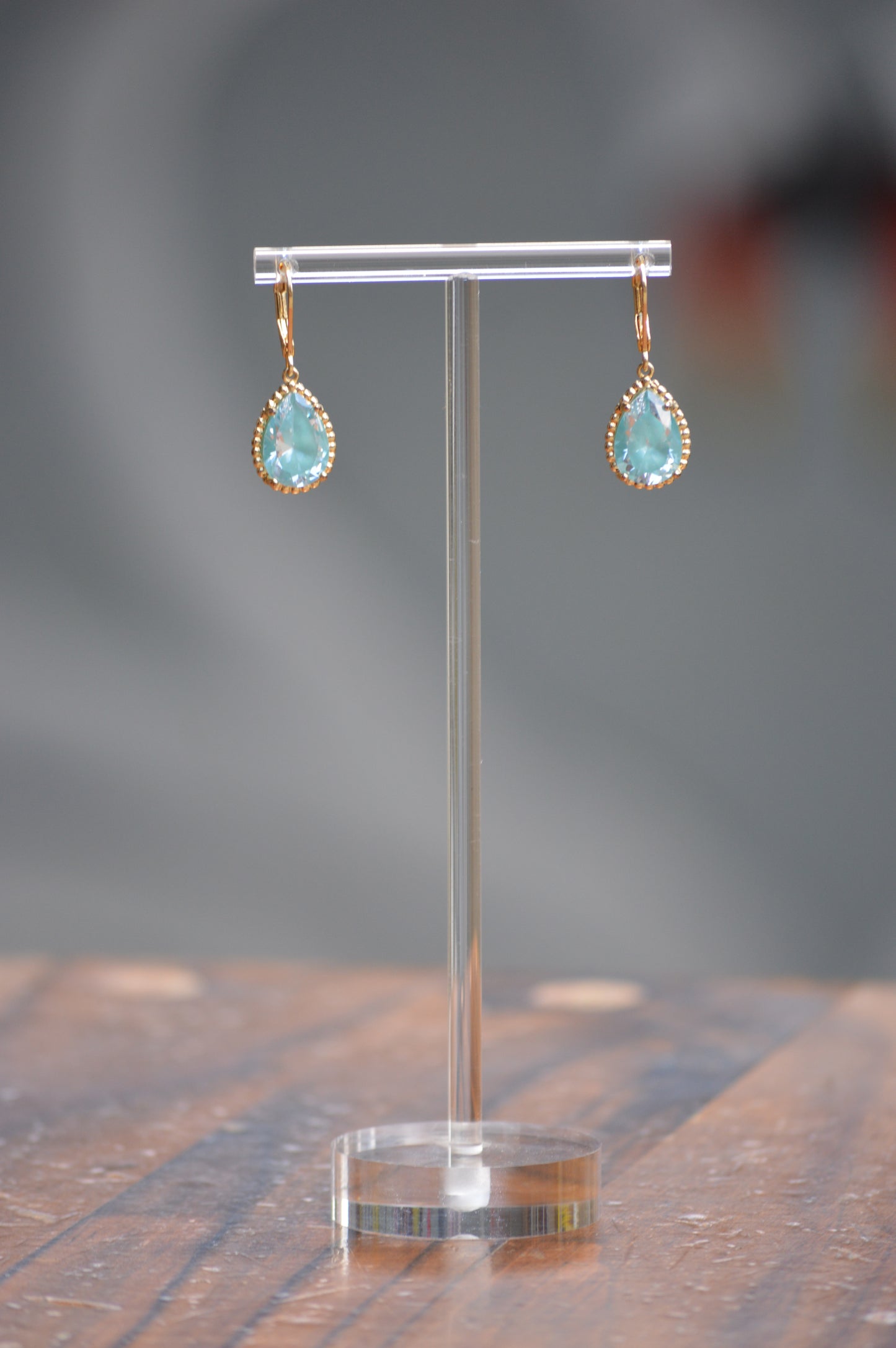 teardrop turquoise earrings