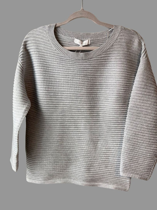 ribbed crew jumper