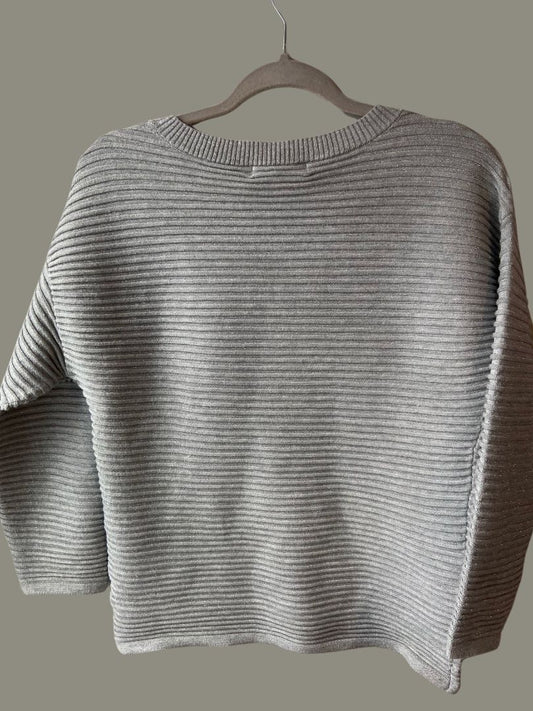 ribbed crew jumper