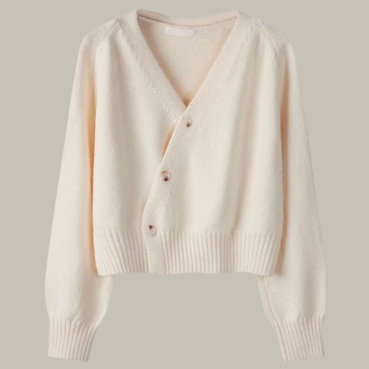 v neck jumper with 3 buttons