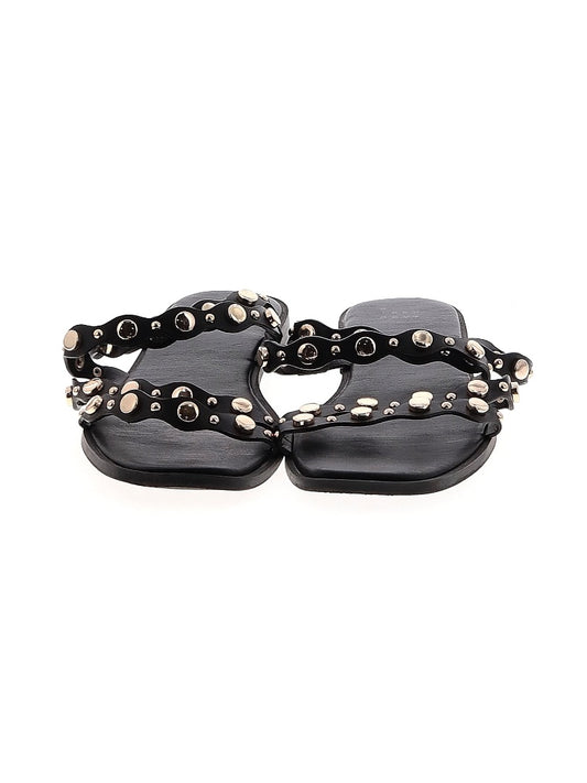 studded flat sandals