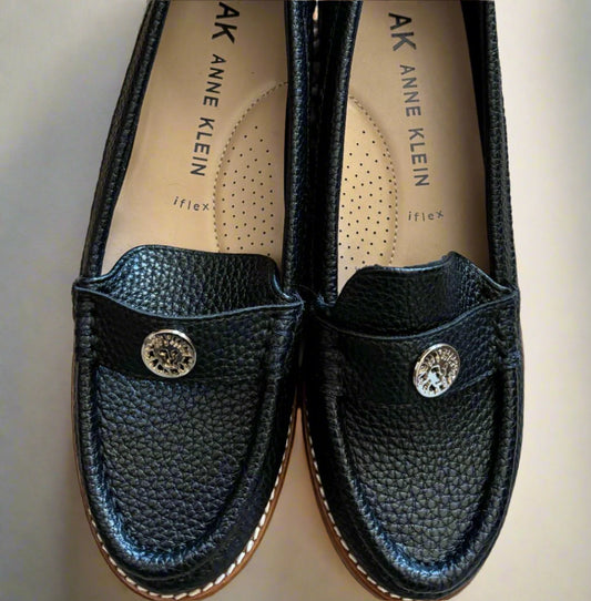 mocasin style flats