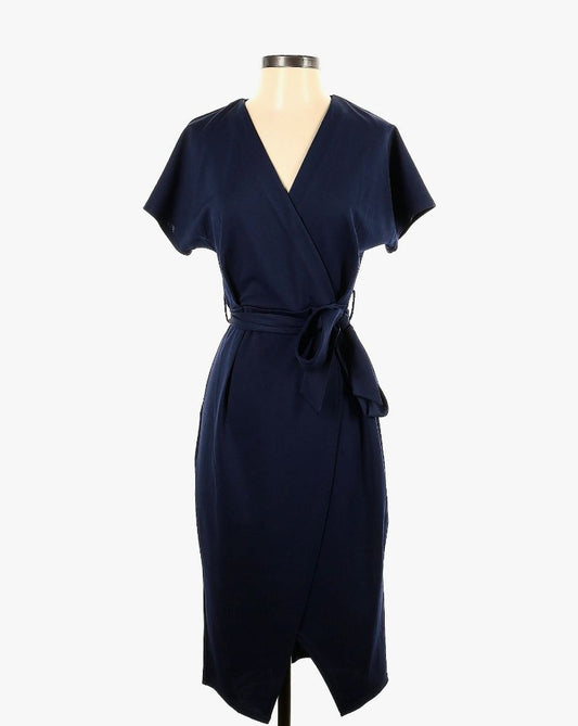 belted stretch occasion dress