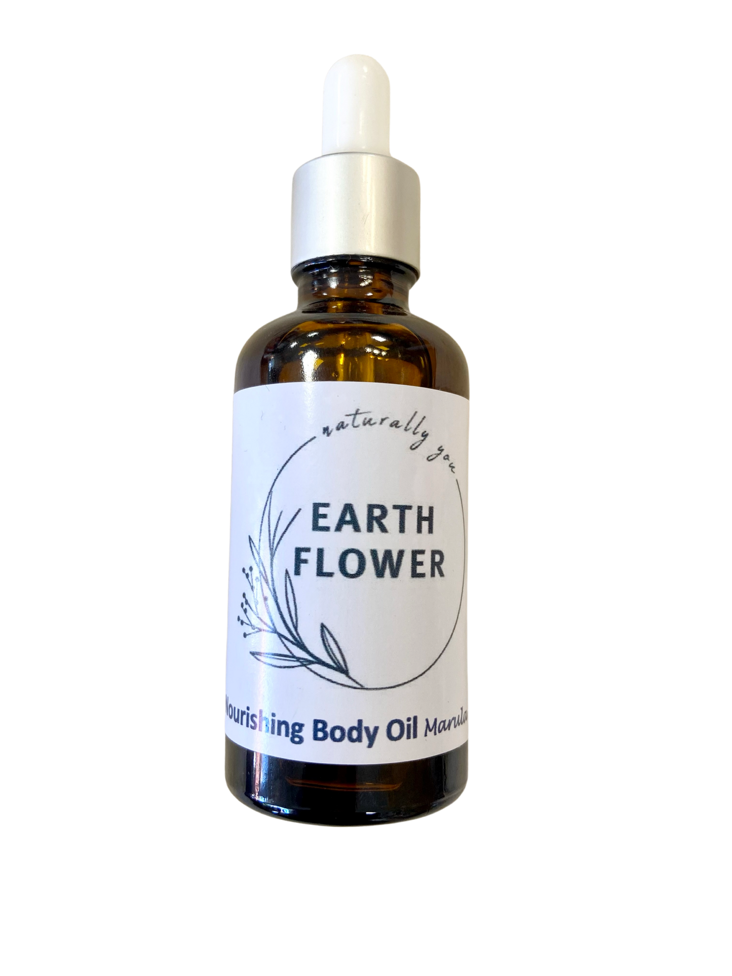 pure earth flower nourishing body oil, 50ml