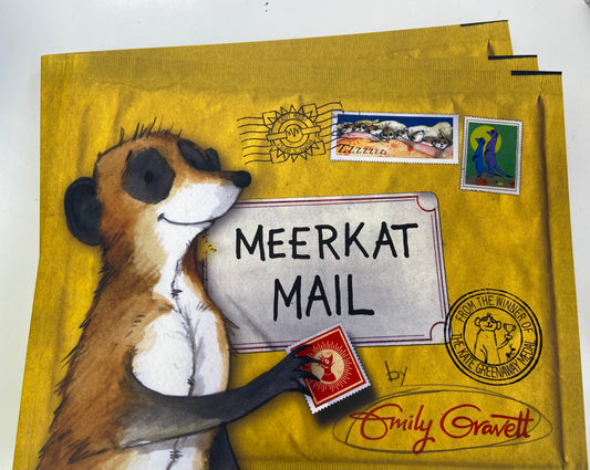 Gravett, two hoots Meerkat Mail, 22cm x 27cm